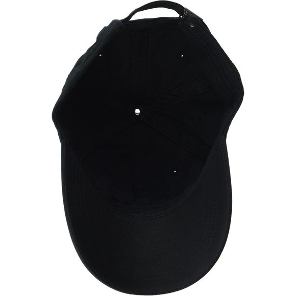 Men's Classic Cotton Comfort Logo Adjustable Strap Black Baseball Hat Cap - Picture 3 of 3